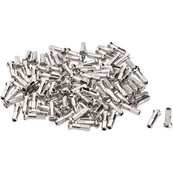 DT Swiss Pro Head Brass Nipples: 2.0 x 14mm, Silver, Box of 100