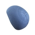 thumbnail image 3 of SnugZero Over-the-Ear Kufi Beanie Checkered Knit Adult, Baby Blue, 3 of 4