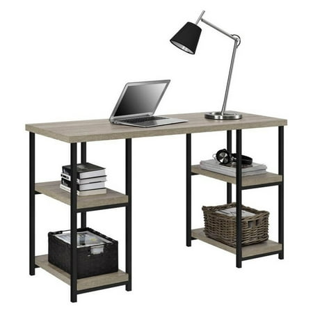 - Elmwood Double Pedestal Desk, Sonoma Oak