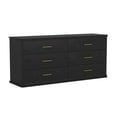 thumbnail image 6 of Clifford Traditional Dresser in Black (6-Drawer), 6 of 8