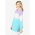 thumbnail image 3 of Woman Within Plus Size Tie-Dyed Knit Sweatshirt Tunic, 3 of 6