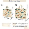thumbnail image 2 of FORMRS Womens Corduroy Tote Bag Crossbody Shoulder Purse Handbag with Detachable Strap, Brown Cartoon Planes Pattern, 2 of 7