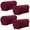 Wine Red, variant on 4 Pcs Stretch Polyester Armrest Slipcovers, Plush Sofa Chair Recliner Armrest Covers, Red Furniture Protector