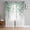 Sage Green White, variant on Eucalyptus Leaves Farmhouse Semi Sheer Window Curtains 45 Inches Long, Spring Botanical Rod Pocket Voile Silky Chiffon Curtain Treatment Drapes for Kitchen, Living Room, 52"x45", 2 Panels