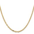 thumbnail image 2 of TheJewelryHut Designer 14k 3mm Semi-solid D/C Open Link Cable Chain, 2 of 2
