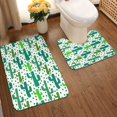 thumbnail image 2 of Yiaed Cactus 1 Print Bathroom Mat Set 2 Pieces Mat Anti-Skid Pad Ultra Soft and Absorbent Bathroom Bath Mat Contour Bath Rugs for Toilet Base, 2 of 6