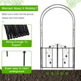 thumbnail image 5 of Kinbor 84" Black Metal and Steel Arbor, 5 of 7