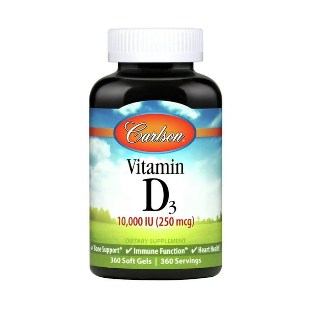Vitamin D 10.000 IU Carlson Laboratories 360 Softgel