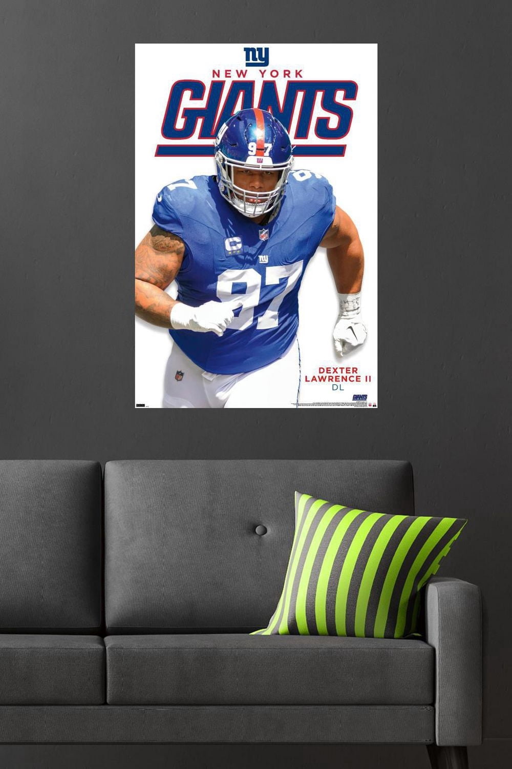 NFL New York Giants - Dexter Lawrence II Feature Series 24 Wall Poster, 22.375" x 34"