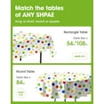 thumbnail image 2 of PrimeCook Shop Plastic Table Cloth Disposable 10 Pack,54 x 108 Inch Table Cloths, Birthday Party Decorations,Picnic, White Tablecloths, Rectangle, Colorful, Rainbow Cover, Leakproof & Sturdy, Balloon, 2 of 10