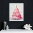 thumbnail image 4 of COMIO Christmas Boho Wall Art Prints Xmas Tree Snowflake Paper Art Posters Pink Decorative Aesthetic Wall Decor for Home Gallery Party Decor, (Unframed), 4 of 4