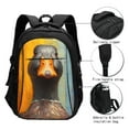 thumbnail image 3 of Pofeuu Colorful Painted Duck Print Storage Laptop Backpack with USB Charging Port[Water Resistant] College Computer Bookbag Fits, 3 of 7