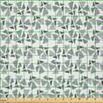 thumbnail image 2 of Ambesonne Geometric Fabric by the Yard Microfiber, Triangular Formations, 3 Yards, Dimgray Pale Grey, 2 of 2