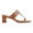 Brown, variant on XYD Women T-Strap Open Square Toe Mule Sandals Slip on Low Block Heels Comfortable Casual Dress Summer Slides Size 7 Brown
