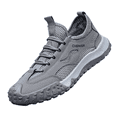 thumbnail image 3 of Domzle Roofing Shoes for Men - Safety Work Shoes, Steel Toe Anti Slip Insulating, Lightweight Breathable Gray Wide 9, 3 of 5