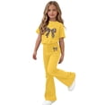 thumbnail image 6 of Fnooota Girls Summer Outfit Sets, Casual Fashion Short Sleeve Kids' Clothing Sets Girls' 2 Piece Sets Yellow Size 10, 6 of 6