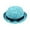 Sky Blue, variant on Vrotazzy Womens Dress Hat Wide Leaf Flower Bridal Shower Sun Beach Headwear