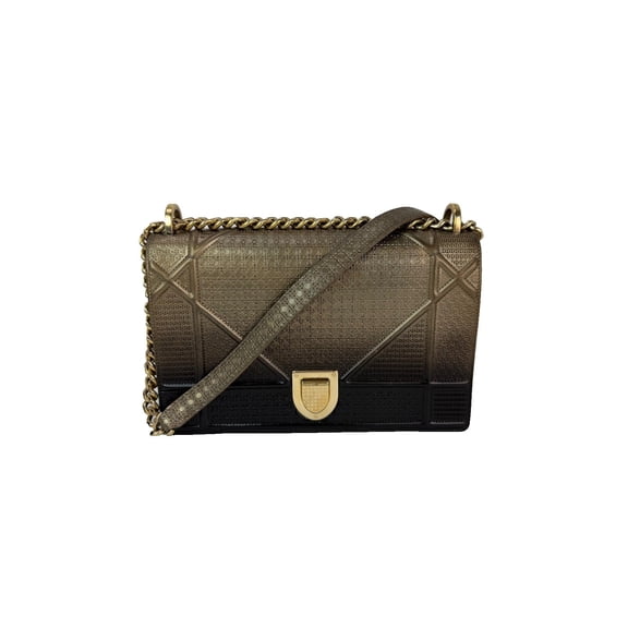 Pre-Owned Christian Dior Diorama Cannage Embossed Calfskin Ombre Crossbody Bag