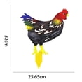 thumbnail image 2 of hirigin Chicken Garden Decoration Sign, Outdoor Rooster Hen Holiday Yard Lawn Ornaments for Christmas Thanksgiving, 2 of 9
