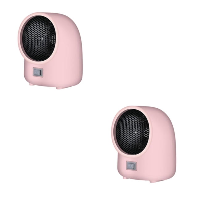 Wosthever Mini Fan Heater Electric 400W Overheat Protection Heating Convection Rosa 2piezas