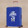 thumbnail image 1 of Luggage Cover Scratch Resistant Thicken Travel Accessory Covers Apply To 18-32 Inch White Picture Print Trolley Protective Case 8white picture022 L (26-28inch), 1 of 6