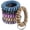 Purple Blue Pink, variant on Stretchy Wristlet Keychain Bracelet, Spiral Coil Spring Key Ring, Flexible Hands-Free Key Wristband for Office ID Badge, Gym, School, Hotel and Pool Locker Keys