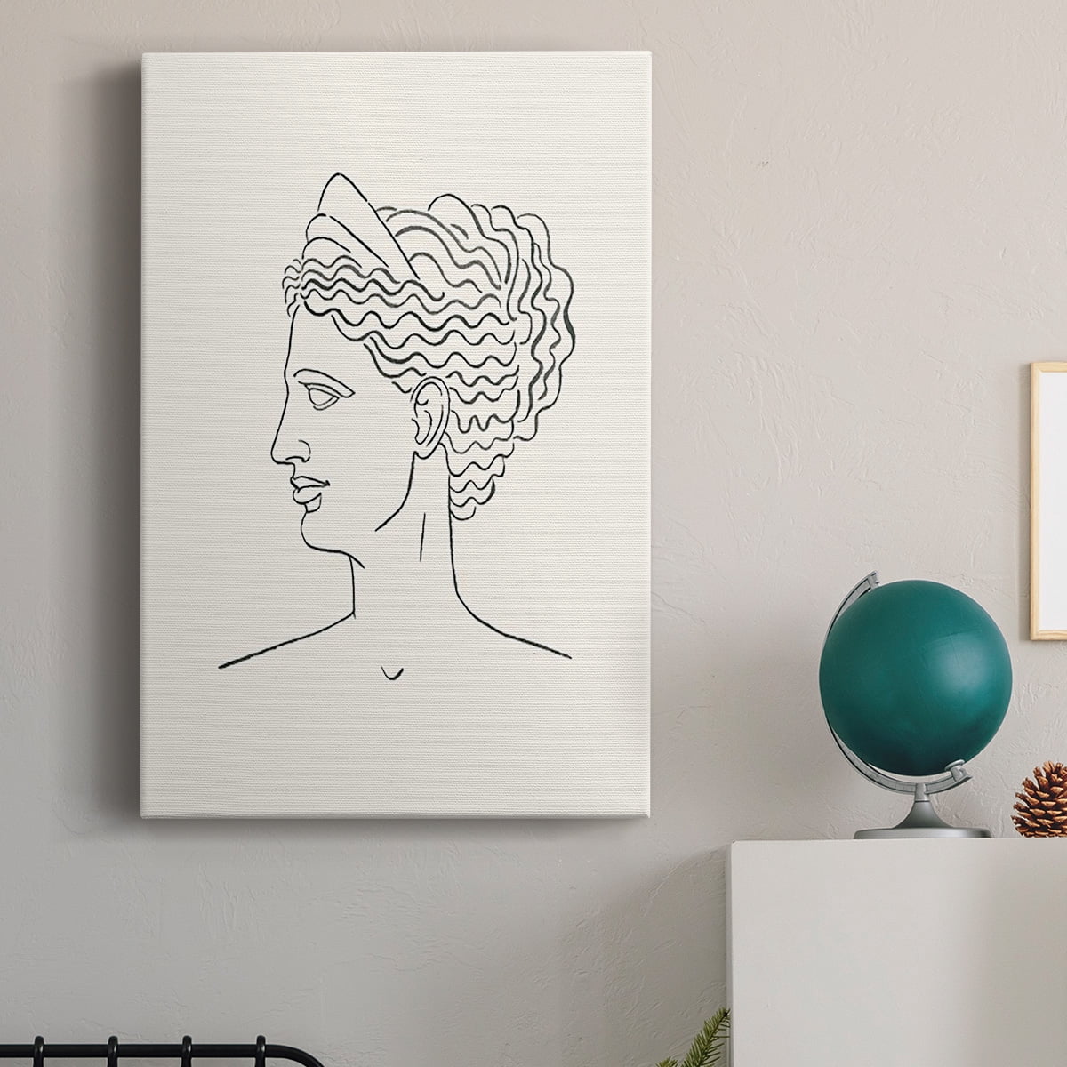 Greek Busts III Premium Gallery Wrapped Canvas - Ready to Hang