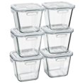 thumbnail image 1 of Recipientes de vidrio para sopa Susukkie de 940 ml (32 oz), paquete de 6 con tapas, 1 of 6