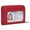Red, variant on Leather Credit Card Holder Wallet for Women RFID Small Zipper Card Case with ID Window