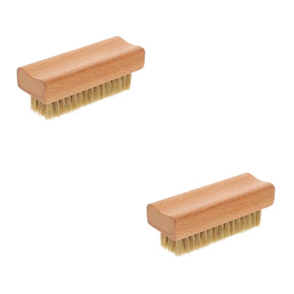 2pcs Professional Washing Brush Multipurpose Cleaning Brush for Home Use (Light Yellow)