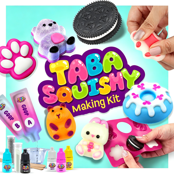 CYFW Making Kit for Kids-Gifts for Girls-Kids Crafts-6 7 8 9 10 11 12 Year Old Girl Birthday Gift-Squishies Craft Kits-Arts and Crafts for Kid for 8-12-Toys for Girls