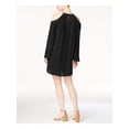 thumbnail image 2 of bar III Womens Cold Shoulder A-line Dress, Black, Small, 2 of 4