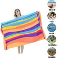 thumbnail image 6 of Beach Towel, Microfiber Sand Free Beach Towel, Lightweight, Quick Dry, Oversized(70" x 39") for Adults,Men,Women,Kids Swimming, Sports, Beach, Fitness room,Outdoor Traveling on Vacation, 6 of 6