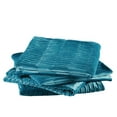 thumbnail image 3 of Home Soft Things Pleated Velvet 4 Piece Throw Pillow Cover Set - Storm Blue - 20" x 20", 3 of 3