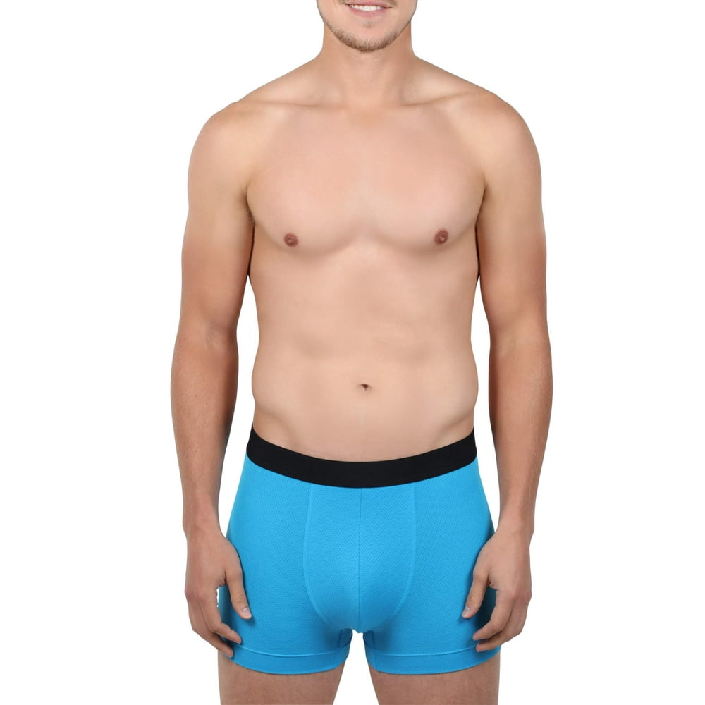 Athletic Works Athletic Works Mens Mesh Short Leg Boxer Brief, 6 pack