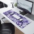 thumbnail image 2 of Purple Camouflage &nbsp;desk Mouse Padwaterproofnon Slip&nbsp;for Office Home Work Gaminggaming Mouse PadRubber Base Mousepad with Stitched Edges 31.5x11.8inches, 2 of 7