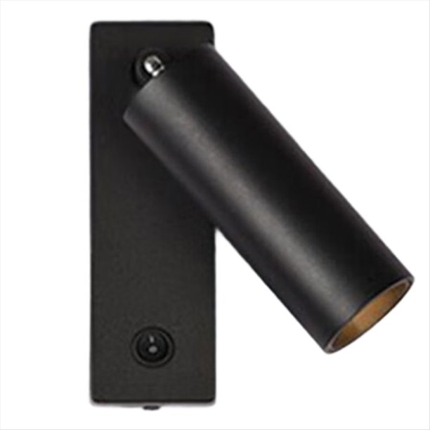 Lámpara de Pared LED de Lectura con Protección Ocular, Giratoria 360°, Plegable, de 5 W, Antideslumbrante, para Hotel, Estudio, Dormitorio, Pasillo, Color Negro.