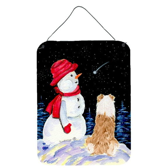 Caroline's Treasures SS8573DS1216 Australian Shepherd Wall or Door Hanging Prints, 12x16, multicolor