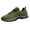 Blackish Green, variant on CPNG Men's Walking Sneakers Low-Top Hiking Shoes Extra Wide Lightweight Breathable Outdoor Cushion Sneakers Non-Slip Running Trekking Camping Walking Shoes