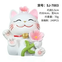 2.3inch Figurine Home Decor Cat Ornament Resin Adornment Household Cat Figurine Resin Crafts