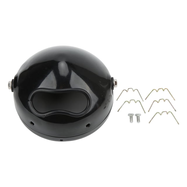 Boîtier de Phare LED 5.3 Po Moto Noir Mat Universel Rétro Support de Phare pour Modification