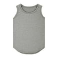 thumbnail image 4 of Gubotare Girls Tank Tops Athletic Girl's Crewneck Racerback Basic Tank Tops Sleeveless Casual Dance Top Size 7-8 (Grey,7-8 Years), 4 of 4