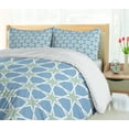 thumbnail image 5 of Ambesonne Moroccan Duvet Cover Sets, Mosaic Roman Stars, 2-King, Green Blue White, 5 of 7