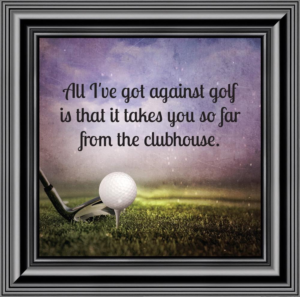 Golf, Funny Golf Gifts for Men and Women, Picture Framed Poem, 10X10