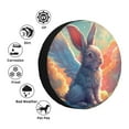 thumbnail image 4 of Naloa Sunshine Winged Rabbit PVC Leather Spare Tire Wheel Cover for Car Truck SUV Camper Trailer Universal Fit many size16 inch, 4 of 6