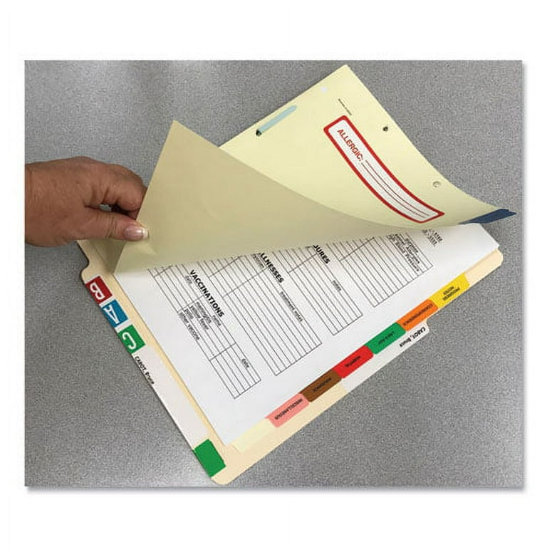 Side Tab Medical Chart Divider Sets, 8-Tab, Assorted Medical, 11 x 9, Manila, 40 Sets Side Tab Medical Chart Divider Sets, 8-Tab, Assorted Medical, 11 x 9, Manila, 40 Sets