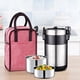 thumbnail image 3 of Bolsa térmica para almuerzo, fiambrera de tela Oxford, bolsa a prueba de fugas Bento, para oficina, escuela, niñas, senderismo, Picnic, bolso Almacenamiento y organización del hogar Vino rojo Naiovety HA080714-03, 3 of 6