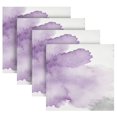 thumbnail image 3 of Iauyy Satin Napkins Set of 4- Purple Shading DIY Printing Decoration Cloth Napkin- Easy Care for Home/Party, 3 of 8