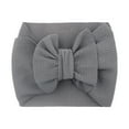 thumbnail image 2 of XEGLSBU Baby Girl Bows Big 2 PC Baby Girls Bowknot Headband Stretch Hairband Headwear Hair Bows for Girls 4-6 Maroon Grey One Size, 2 of 2