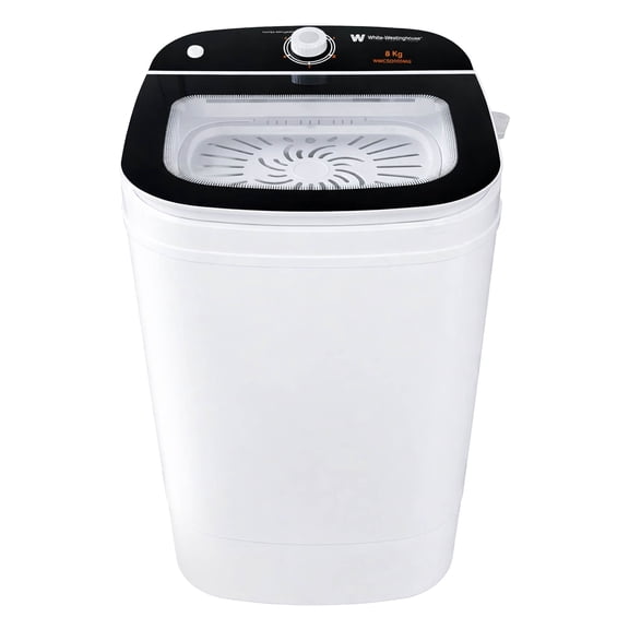 Secadora Centrífuga White Westinghouse 8 kg Blanca Compacta con Cesta de Acero Inoxidable